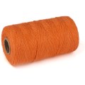 Miniatyrbillede 4 af 5: 328 Fod Naturlig Bomuldsreb Bedste Kunst Håndværk Gave Snøre Jul Snøre Holdbar Pakkesnor Til Gave Ornamenter（Farve:Orange）