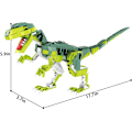 Miniatyrbillede 3 af 5: Creator Velociraptor Dinosaur Byggesæt, Dinosaur Park World Dominion Raptor Model Legetøj Bygning med Bevægelig Kæbe, 16,3”  (533 Dele)