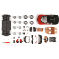 Pikkukuva 2 / 5: 1:24 kokoonpanolinja Bugatti Chiron - Punainen/Musta