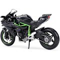 Miniatyrbillede 4 af 5: 1:12 Motorcykel - Kawasaki Ninja H2R Motorcykel Legering Støbt Model med Base Simulering Motorcykel Samling Gave 1/12 Skala