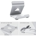 Miniatyrbillede 3 af 5: Håndholdt Spilkonsol Holder Tablets Stativ, Tablet Stativ til PlayStation Portal/til Rog Ally Spilmaskine Tablet Stativ Holder Tilbehør (hvid)