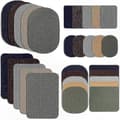 Strykbara tyglappar för reparation, 30-pack Twill Klädfixningskit för Jackor och Kläder