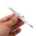 Miniatyrbillede 3 af 5: Glastermometer dual skala klassisk traditionel glaspræcisionstermometer