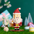 Miniatyrbillede 2 af 5: 2023 Julelegetøjsbyggesæt Juleminiaturebyggesæt med rensdyr Julegave Træn håndfærdigheder og intelligens (julemanden)