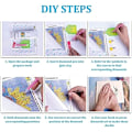 Miniatyrbillede 4 af 5: 5D DIY Romantisk Sting Diamond Maleri efter Nummer Kits til Adluts, Fuld Bore Diamond Art Kits Håndværk Hjem Indretning(11.8\"X15.7\")
