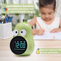 Miniatyrbillede 2 af 5: Børnevækkeur til piger Pære vækkeur med snooze Toddler søvntræningsur til soveværelse Hjemmekontor (Grøn)