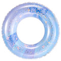 Miniatyrbilde 1 av 4: Oppblåsbar badering for barn, badering poolbøye, retrostripet PVC oppblåsbar bøye poolbøye Sequined blue bow Suitable for ages 2-4