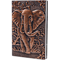Miniatyrbillede 1 af 5: Læder Journal Skrive Notesbog - Antik Håndlavet Læder Daglig Notesbog Skitsebog, Elefant Gave til Mænd (Rød, A6)