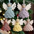 DIY Hæklet Engel Ornament Sæt - Perfekt til Juletræ & Julepynt