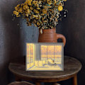 Miniatyrbild 4 av 5: LED-belysning Dekorationsmålning, Vägglampa Skugglampa Ambient Lights Nattlampor LED Lysande Fotoram för Hotellfest Kök Bröllop, S Höst