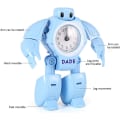 Miniatyrbilde 2 av 5: Barnerobot vekkerklokke, barnerobot leker transformerende robot, barnerobot leker transformerende robot skrivebordsklokke kreativ tegneserie student skrivebordsklokke