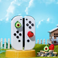 Miniatyrbild 3 av 5: Tumgreppskåpor för Nintendo Switch, söta joystick-skydd med 3D-mönsteröverdrag Mjukt bedårande silikon Analog 4 st kit för Switch/OLED/Lite, frukter