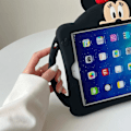 Pikkukuva 3 / 5: Yhteensopiva iPad 9. sukupolven kotelon kanssa 2021/iPad 8. sukupolven kotelon kanssa 2020 10,2 tuumaa, iPad 7. sukupolven kotelo 2019, söpö sarjakuva kotelo jalustalla (musta)