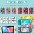 Miniatyrbilde 3 av 5: 4 stk. Jusy tommelgrephetter kompatible med Nintendo Switch/OLED/Switch Lite, myke silikon Joy-Con joystickgrep søte 3D analog pinnedeksel smultringer