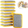 Miniatyrbild 1 av 8: Disksvamp, dubbelsidig köksdisktrasa, absorberande svamp för flera ändamål, diskrengöringsdyna för skålar, diskmaskin för kök 10pcs