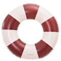 Miniatyrbilde 1 av 4: Oppblåsbar badering for barn, badering poolbøye, retrostripet PVC oppblåsbar bøye poolbøye Striped dark brown Suitable for ages 2-4