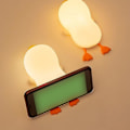 Miniatyrbillede 2 af 5: Børnenatlampe Sød Form LED Sengelampe Silikone Baby Ammelampe White And Yellow Remote Version