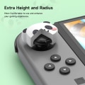 Miniatyrbild 2 av 5: Tumgreppskåpor för Nintendo Switch, söta joystick-skydd med 3D-mönster, mjukt och bedårande silikonanalogt 4-delars kit för Switch/OLED/Lite, Panda