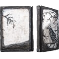 Miniatyrbillede 2 af 5: 3D Relief Notebook Journal Writing Embossed Notebook Journal Handmade Daily Notepad Antique Travel Diary(7.3\" x 5.1\" (Sort-Krage)