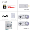 Miniatyrbillede 2 af 10: 2 stk Trådløs USB SNES Controller, kiwitatá 2.4GHz Genopladelig Klassisk SNES USB PC Spil Pad Controller med Modtager til Windows PC MAC & RetroPie