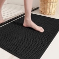 Miniatyrbilde 1 av 5: Chenille-baderomsmatter - sklisikre, absorberende, hurtigtørkende, tynne, maskinvaskbare - 16\"x24\" små badematter teppe baderomsmatter for baderomsgulv