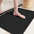 Miniatyrbillede 1 af 5: Chenille bademåtter - skridsikre, absorberende, hurtigtørrende, tynde, maskinvaskbare - 16\"x24\" små bademåtter til badeværelsesgulv