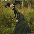 Miniatyrbillede 2 af 5: Kunst Resin Skulptur Resin Mareridt Heks Statue Håndværk Patio Heks Have Dekoration Skulptur Forfærdelig Halloween Dekor Udendørs Ornamenter