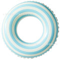Miniatyrbilde 1 av 4: Oppblåsbar badering for barn, badering poolbøye, retrostripet PVC oppblåsbar bøye poolbøye Retro lollipop blue Suitable for ages 2-4