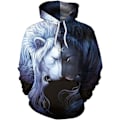 Miniatyrbillede 1 af 3: Herre Langærmet Hoodie Halloween Sjov Crew Neck Sweatshirt med Kængurulomme Jul Flerfarvet 3D Print Jumper Sweater（Størrelse：M） Style05 M