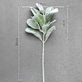 Miniatyrbillede 4 af 5: 1 stk. Kunstige Planter Blomst Kaninøre Blad DIY Bryllup Hjem Arrangement Krans Q Red