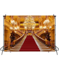 Pikkukuva 3 / 5: Punainen matto -palatsin tausta hääsyntymäpäivävideokuvaustaustat (7x5ft)