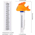Miniatyrbillede 2 af 5: Svømmebassin Termometer, Flydende Svømmebassin Termometer Sødt Tegneserie Termometer til Spa Vand