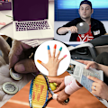 Miniatyrbillede 4 af 4: 20 stk. gummi fingerspidsbeskyttere til optælling af penge, sortering, skriveopgaver, varm lim og sportsgrene, tyk genanvendelig beskytter
