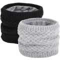 Miniatyrbild 1 av 5: Barn flickor/pojkar vinter stickad infinity halsduk polar fleece halsduk