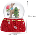 Miniatyrbilde 4 av 5: 2 stk. julekrystallkule jule snøkuler glassdekor krystallgaver julekrystallkule snøkule juleferie krystallkuledekor