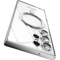 Pikkukuva 1 / 4: Samsung Galaxy S23 Ultra MagSafe -kotelo kameran linssisuojalla, magneettinen läpinäkyvä kotelo, täydellinen suojaus, pinnoitettu, naarmuuntumaton, ohut ja kevyt suojakotelo