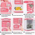 Miniatyrbild 5 av 5: Bank för barnMoney Bank Machine med fingeravtryck& lösenordskod MiniATM Bank Coin Can Electronic Money Saving Box Toy Födelsedag Julgåvor(Blå)