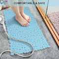 Pikkukuva 4 / 5: Liukumatonta Kivimuotoista Kylpyammeen Matto Musta 16 W x 35 L Tuumaa (Vain Sileille/Tekstuurittomille Ammeille) Turvallinen Suihkumatto Viemärireikillä, ImuKupit Kylpyhuoneeseen