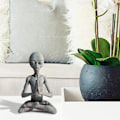 Miniatyrbilde 5 av 5: Alien Resin Ornamenter, UFO Utomhus Hagedekorasjon, Ekstraterrestriske Figurer