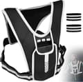 Reflective Night Backpack With Phone Holder Multi-pocket Adjustable Sbr Vest, 100% New