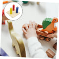 Miniatyrbild 2 av 4: 1 Set Trefärgad Krage Trä Leksaker Trä Pussel Barn Leksaker Kognition Leksaker Trä Stapling Leksak Baby Förskola Att Stapla Pussel för Barn
