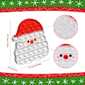 Miniatyrbild 3 av 5: 2-pack julpop leksaker set - tomte & pepparkaksgubbe, julafton box partypåse för barn presenter till pojkar flickor baby jul sensorisk leksak 2023