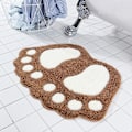Miniatyrbillede 1 af 5: Badeværelsesmåtter Vandabsorberende Skridsikker måtte Brugt i Badeværelse, Brusebad, Værelse, Etc. Blød Mikrofiber Bademåtte Maskine (19x26'')