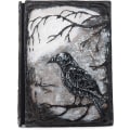 Miniatyrbillede 1 af 5: 3D Relief Notebook Journal Writing Embossed Notebook Journal Handmade Daily Notepad Antique Travel Diary(7.3\" x 5.1\" (Sort-Krage)