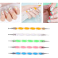 Miniatyrbild 4 av 5: 5-pack Nagelprickpenna Marmorering Prickmålning Penna Polish Carving Verktyg Måla Manikyr Prick Nagelkonst Set - Flerfärgad