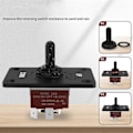 Miniatyrbild 2 av 5: Vippströmbrytare Momentan Polaritetsvändare 6-Pin 3-Positioner (ON)-Off-(ON) med Upp/Ner-Platta för Husbil Båt