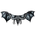 Miniatyrbilde 2 av 2: Voksen Halloween Karneval Voksen Dekorasjon Ikke-vevd Dragevinger Cosplay Vinger Rekvisitter#szfs18004 Black