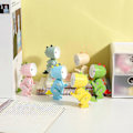 Miniatyrbillede 4 af 4: 3 stk. Kreativ Led Mini Øjenbeskyttelse Natlampe Tegneserie Dinosaur Sammenklappelig Lille Bordlampe, Kawaii Værelsesindretning Dyr Småbørn Natlampe Grøn