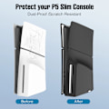 Miniatyrbillede 2 af 5: Hvid farve, PS5 Slim host silikone beskyttende ærme PS5 slim host støv og ridsefast silikone ærme PS5 slim tilbehør White