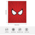 Miniatyrbild 2 av 5: Superhjälte Spider Cover filt 152,40 x 127,70 cm Mjuk plysch filt för soffa svarv